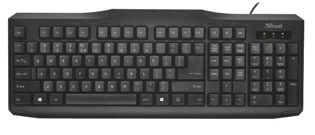 TRUST Tastiera Trust Classicline Keyboard nero